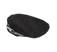 Operitacx Boina de Algodón Negra para Mujer, Gorro de Invierno Reutilizable y Práctico, Estilo Vintage Clásico Adecuado para Temporada de Frío E Invierno
