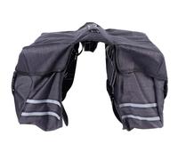 Operitacx Bolsa para Bicicleta Trasera 25l de Poliéster Negro para Montaña | Gran Capacidad, Bolsillos Laterales, Instalación y Retirada Fáciles, para Bici y Mountain Bike