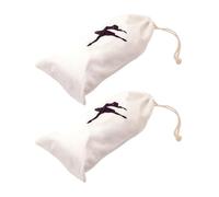 Operitacx Bolsa para Zapatos de Ballet 2 Unidades Cierre de Cordón Cómoda para Uso en Clases de Baile Juvenil Material Lona Resistente