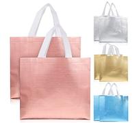 Operitacx Bolsa Portátil de Mano con Material Spunlace No Tejido, Bolsa Brillante y Resistente para Llevar Comida Pesada en Eventos y Compras