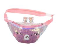 Operitacx Bolso Bandolera Diseño de Gato y Lentejuelas para Niñas, Riñonera Pequeña para Uso Escolar y Viajes, Accesorio Infantil para Niñas entre 9 y 10 Años Varios estilos