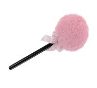 Operitacx Borla Cosmética Grande para Polvos Sueltos y Talcos Corporales en Rosa, Esponja Diseño de Varita Mágica, Adecuado para Maquillaje Facial y Corporal en Eventos y Teatro