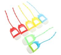 Operitacx Botellas de Silicona Flexibles para Viaje 30ml, Set 14 Piezas con 7 Botellas Pequeñas Vacías y Tapas a Prueba de Fugas, Dispensadoras Portátiles para Loción y Color Aleatorio