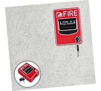Operitacx Botón de Alarma contra Manual con Reinicio Estación de de Emergencia Fácil de Usar con Llave Interruptor Resistente para Alertas Rápidas y Comunicación Urgente Compatible con