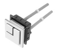Operitacx Botón Doble Descarga para Tanque de Inodoro Pulsador Abs Resistente Fácil Instalación Accesorio Baño Reemplazo Compatible para Cisternas Estándar