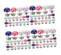 Operitacx Botones No Sew Para Camisas Alfileres Decorativos De Perlas Falsas Broches Para Ropa Colores Aleatorios Y Prácticos Color Aleatorio 20 Piezas*4