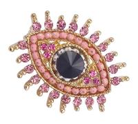 Operitacx Broche de Mal de Ojo para Ropa de Mujer en Metal Rosa, Cómodo y Resistente al Óxido, Accesorio Elegante para Chal y Bufanda Diseño Delicado y Moderno