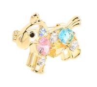 Operitacx Broche de Piedra Preciosa de Color, Ligero y Elegante de Cobre, Diseño Vintage para Bodas y Uso Diario, Accesorio para Amantes Moda y Caballos
