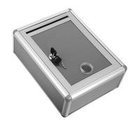 Operitacx Buzón de Pared Pequeño con Cerradura, Caja para Sugerencias y Recogida de Correo, Metal Engrosado Resistente para Exterior, Montaje Fácil para Uso Residencial y Oficina