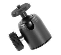 Operitacx Cabezal De Trípode De Cámara y Proyector para Fotógrafos Profesionales, Diseño Metálico Compacto, Rotación 360° Ajustable, Uso Estudio y Exteriores, Compatible, Color Negro