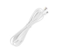 Operitacx Cable de Teléfono PC PC Cable de Línea Fija Blanco de Núcleos Conector para Teléfono de Cobre y PVC Conexión de Línea Estándar