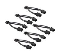 Operitacx Cable Divisor Pcie Dual De 6 A 8 6 Unidades Adaptador De Alimentación Pcie para Gpu Cable De Extensión para Tarjeta Gráfica