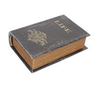 Operitacx Caja Caja De Almacenamiento De La Biblia Baúl De Madera De Almacenamiento Libros Falsos Para Decorar Adornos De Libros Falsos Cofre Del Mostrar Oficina