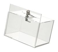 Operitacx Caja Caja Tarjetero Transparente Caja De Ahorro De Dinero Transparente Caja De Lotería Clara Rifa De Contenedores Alcancía Clara Buzón Acrílico Instalación Gratuita
