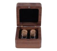 Operitacx Caja Conmemorativa para Pelo de Mascota, pequeña Caja de Madera para Guardar Pelo, Piel, Huesos, Cenizas y Placa de identificación de Perro o Gato, contenedor conmemorativo.