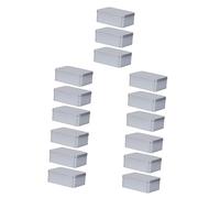 Operitacx Caja De 15 Piezas caja de hojalata latas con tapas contenedores de bocadillos cajas almacenaje cajas de almacenaje tarro de dulces recipientes para alimentos lata de hojalata