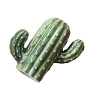 Operitacx Caja de Cerámica Diseño Rebabas Forma de Cactus para Palillos de Dientes Adecuado para del Hogar y Uso en Restaurantes