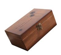 Operitacx Caja de Costura de Madera Maciza, Gran Capacidad para Almacenamiento Hogar, Diseño Sellado para Mantener Seco, Organizador Multifuncional para Artículos Varios, Adecuado