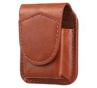 Operitacx Caja de mecheros de Cuero con Tapa con Tapa con Tapa rústica para con Hebilla de Metal Resistente a los arañazos para Hombres 2. 9 3 x 1. 1 Pulgada