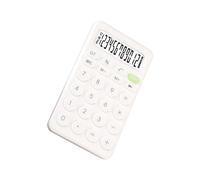Operitacx Calculadora para Estudiantes de Dígitos Blanca y Ligera Portátil para Oficina y Escuela Pantalla y Fácil Manejo para Contabilidad