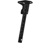 Operitacx Calibrador de Cejas Portátil de Plástico Negro 80Mm Regla de Medición para Uso Profesional y Cuidado Facial en Casa