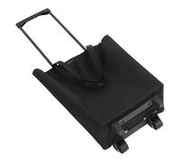 Operitacx Carrito Plegable para Supermercado Ruedas Pequeñas, Bolsa Grande y Resistente, Carro Portátil Multifuncional Negro, Adecuado para Compras y Uso Hogar, Maniobrabilidad Sencilla