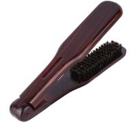 Operitacx Cepillo Alisador de Pelo y Diseño de Madera Antiestático Cerdas Dobles Plegable para Uso en Peluquería o Peinado
