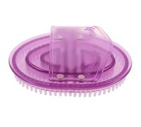 Operitacx Cepillo de Masaje de Silicona Morado para Cuerpo Completo, Masajeador Manual Resistente al Desgaste, Herramienta Ergonómica para Piernas y Brazos, Uso Profesional en Bienestar