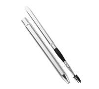 Operitacx Cepillo para Pestañas Varita de Pestañas 2 Piezas Color Claro y Plateado Aplicador para Rímel y Cejas Herramienta de Maquillaje Portátil para Rizar y Peinar