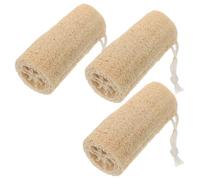 Operitacx Cepillos Exfoliantes de Lufa 3piezas para Baño y Cocina, Multifuncionales y Fáciles de Limpiar, Esponjas Vegetales Naturales para Mujeres y Hombres