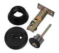 Operitacx Cerradura Auxiliar de Acero Inoxidable para Puerta Exterior con Pestillo y Llave de Hierro con Núcleo de Cobre Diseño Invisible y Seguro para Hogar y Negocio