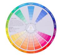 Operitacx Círculo de colores Tarjeta de colores 23 cm Herramienta de aprendizaje de color para artistas Nail Art y concepto de color Aprendizaje Rueda de colores creativa para pintura y manualidades