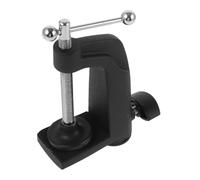 Operitacx Clip De Base De Micrófono Elevado Soporte Con Tornillo Ajustable Abrazadera De Mesa Para Micrófono Para Estudios De Grabación Compatible Con Fifine
