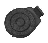 Operitacx Cojín Giratorio Para Asiento De Coche 360 Grados, Doble Aro Negro, Tela Plisada Eva, Cómodo y Portátil, Uso Vehículo Para Mujeres Embarazadas y Personas Mayores