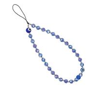 Operitacx Colgante Para Teléfono Móvil Con Cuentas De Cristal y Ojo Turco Correa De Muñeca Anti-pérdida Lanyard Decorativo Versátil Para Cámara Llavero y Bolso Longitud Total