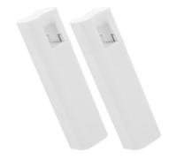 Operitacx Colgantes de cordón de persiana de plástico, 2 Piezas, asa Cuadrada con Peso, Ideal para visillos de Ventanas y estores, Color Blanco