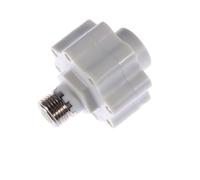 Operitacx Conector para Calentador de Agua Eléctrico con Aislamiento Accesorio de Pared de Cobre y Tornillo Dispositivo de Partición para Protección contra Fugas Blanco