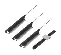 Operitacx Conjunto de 3 Accesorios Cabello Peines de Silicona y Abs, Pulsera Pinza para Sujetar y Herramienta para Absorber y Recoger Cabello Rápidamente