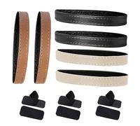 Operitacx Correas Elásticas para Zapatos de Tacón 3 Pares Ajustables Antideslizantes Negro, Marrón y Beige para Mujer Compatibles Varios Estilos de Tacones