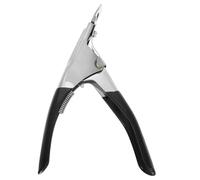 Operitacx Cortaúñas Acero Inoxidable Tipo U para Manicura Francesa, Cortaúñas Precisión para Hombres y Personas Mayores, Herramienta Cuidado Uñas Salón y Uso Doméstico, Recorte Limpio