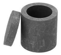 Operitacx Crisol de Grafito Tapa 35X35Mm para Horno de Fundición, Kit de Prueba de Oro y Plata, Crisol Pequeño de Alta Temperatura para Fundición y Soldadura de Metales