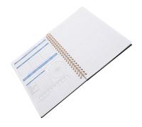 Operitacx Cuaderno de Control de Gastos Mensual, Planificador de Presupuesto con Cubierta Resistente de Pp Negra, Libro de Cuentas Portátil para Oficina, Hogar y Viajes, Rastreador