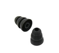 Operitacx Cubiertas de Silicona para Auriculares de 3.8 Mm Triple Capa, Tamaño Medio Negro, Protectores Cómodos y Duraderos para Uso Diario