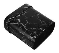Operitacx Cubo sin Tapa Ovalado Diseño de Mármol de Plástico de Basura Estructura Creativa de Anillo, Estable y Antideslizante para Cocina, Alojamientos y Alquileres Vacacionales