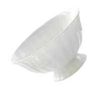 Operitacx Cuenco de Cerámica Blanco para Arroz y Fideos, Tazón de Cocina Diseño Simple y Acabado Fino, Adecuado para Reuniones Familiares y Hoteles