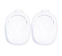 Operitacx Cuenco de Manicura Transparente Acrílico 2 Piezas para Remojo y Quitaesmalte de Uñas, Recipiente de Remojo para Salón y Uso Doméstico en Cuidado de Uñas y Pedicura