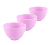 Operitacx Cuencos de Silicona Anticaída para Mascarilla Facial, 3 Tamaños (pequeño, Mediano y Grande), sin Olor, Tazones para Mezclar Cosméticos y Tratamientos Faciales en Salón de Belleza