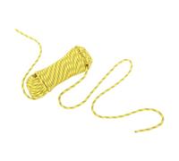 Operitacx Cuerda Trenzada de Poliéster Amarilla 1 Cm X 30 M Cuerda de Seguridad Resistente para Trabajos en Altura Construcción y Actividades al Aire Libre Utilitaria para Exteriores Fuerte