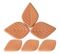 Operitacx de Ahorradores de Azúcar Moreno para Mantener Azúcar 6 Piezas de Terracota Forma de Hoja, Reutilizables y Suaves en Contenedores de Almacenamiento