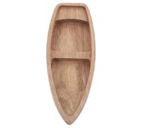 Operitacx de Barco de Madera Atención al Detalle Modelo Clásico sin Terminar en Forma de Canoa para Decoración del Hogar Adecuado para Estantes y Salas de Estar